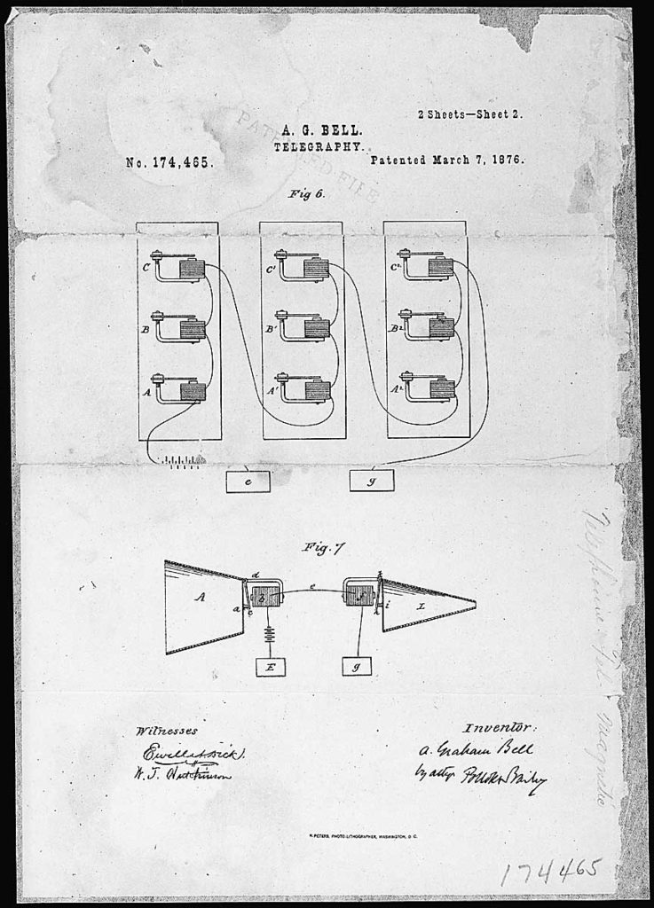 Alexander Graham Bells Telephone Patent Drawing and Oath NARA 302052 page 2