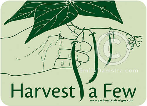 Garden Activity Sign illustrations 4 Damstra HarvestaFew