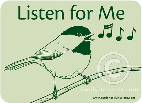 Garden Activity Sign illustrations 5 Damstra ListenForMe