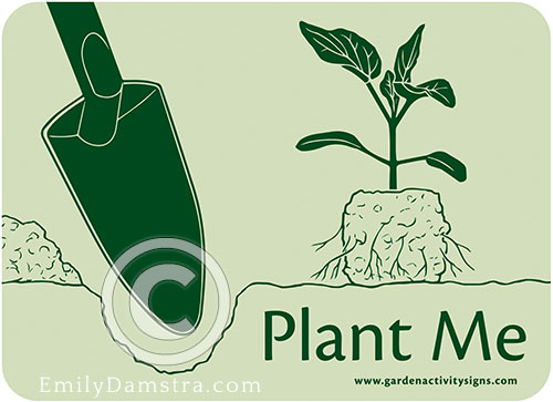 Garden Activity Sign illustrations 9 Damstra PlantMe