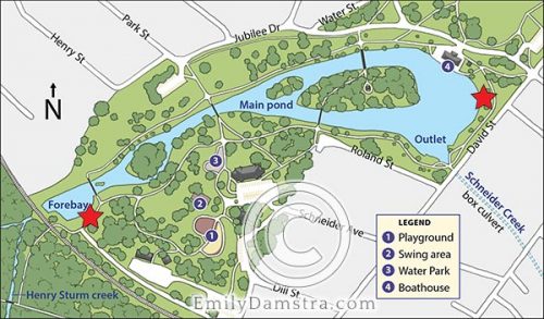 Map of urban park - Emily S. Damstra