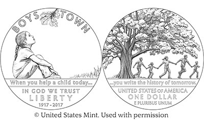 blog Boys town silver coin design Damstra