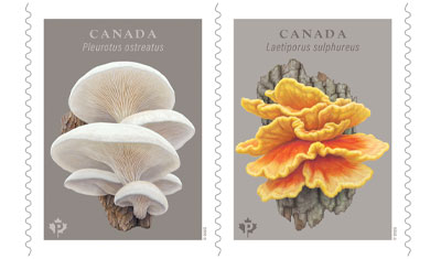 two fungi stamps