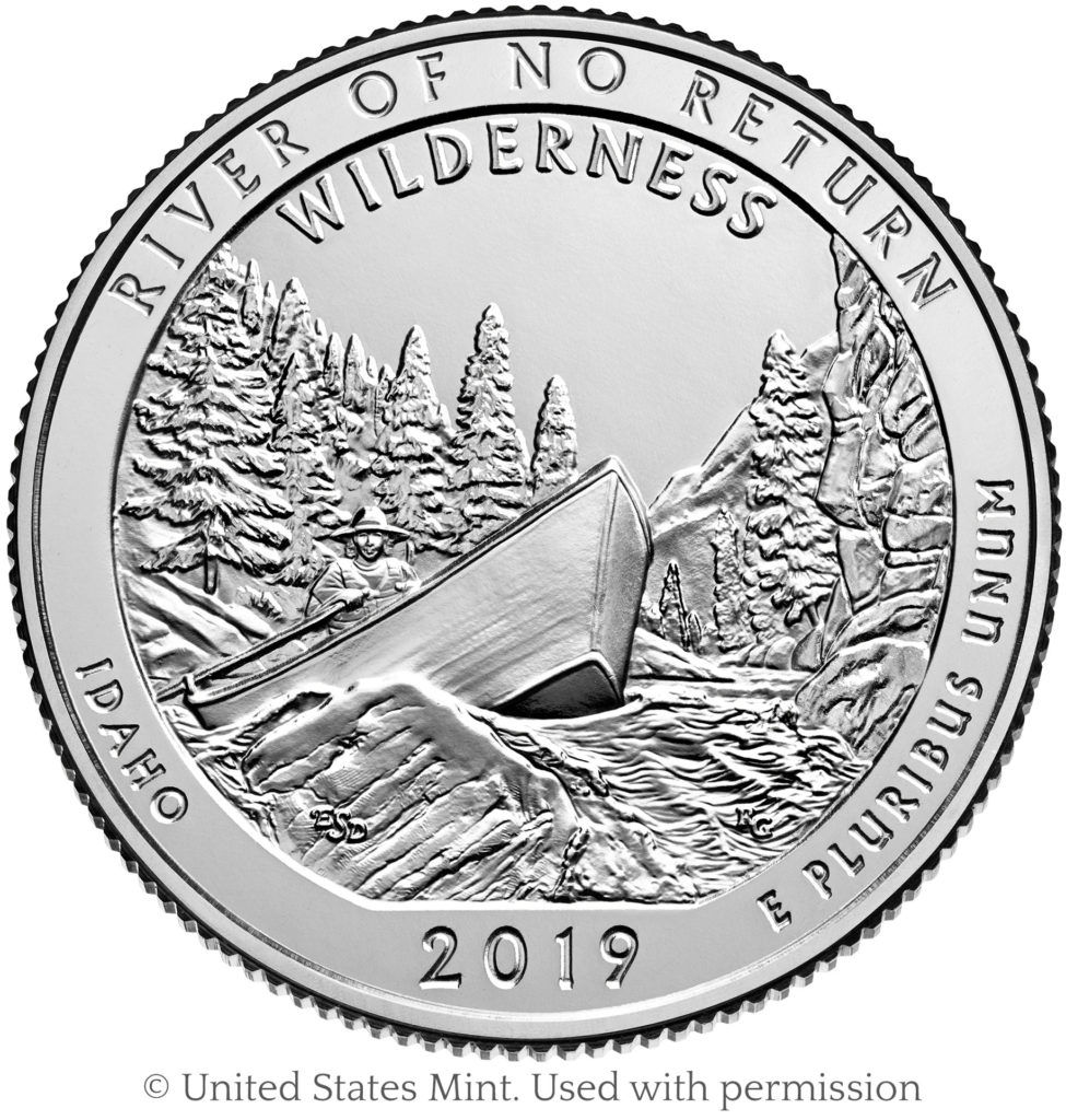 image of Idaho quarter reverse