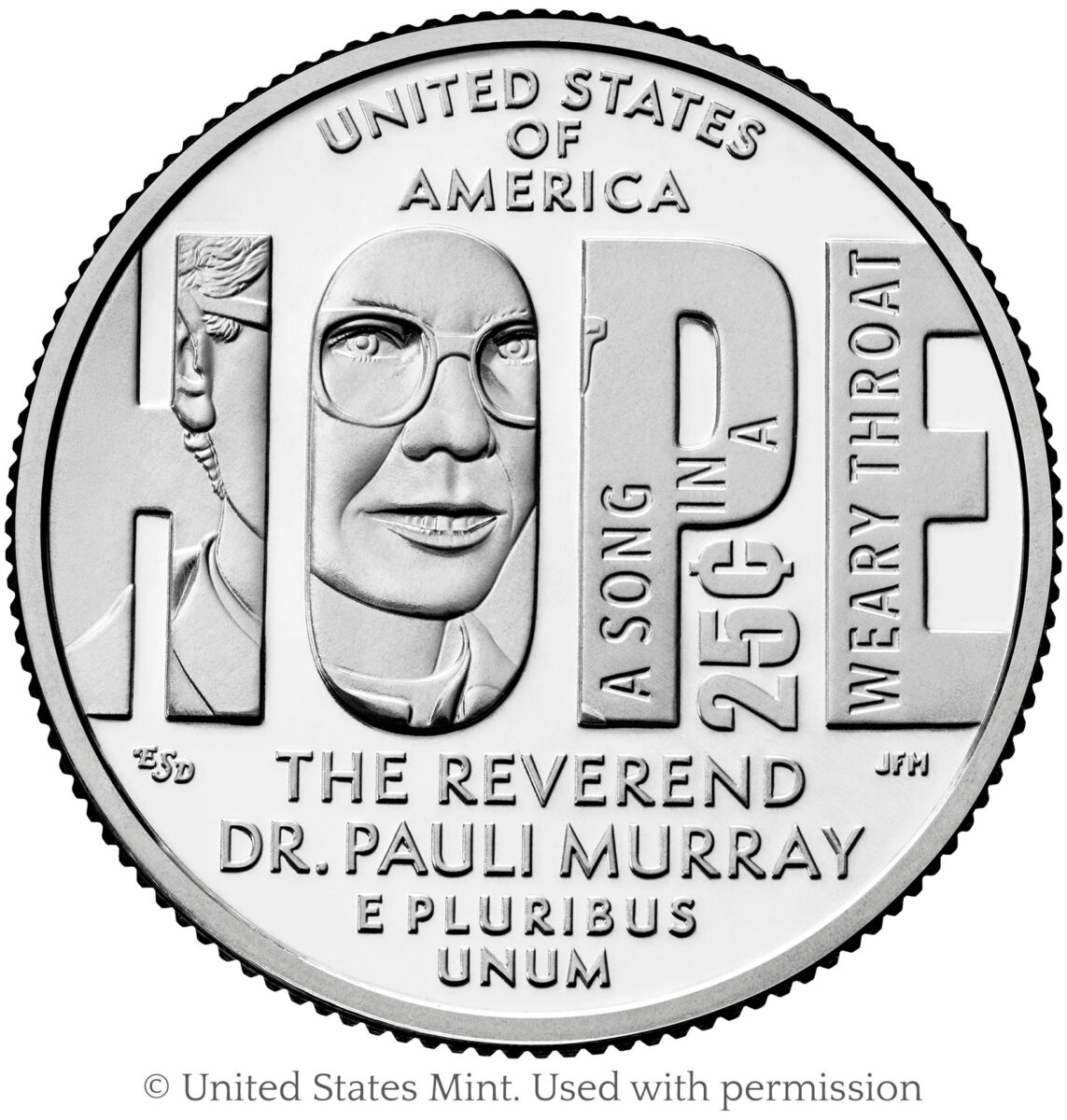 2024 American Women Quarter Pauli Murray Emily S. Damstra