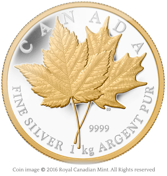 coin maple leaf kilo